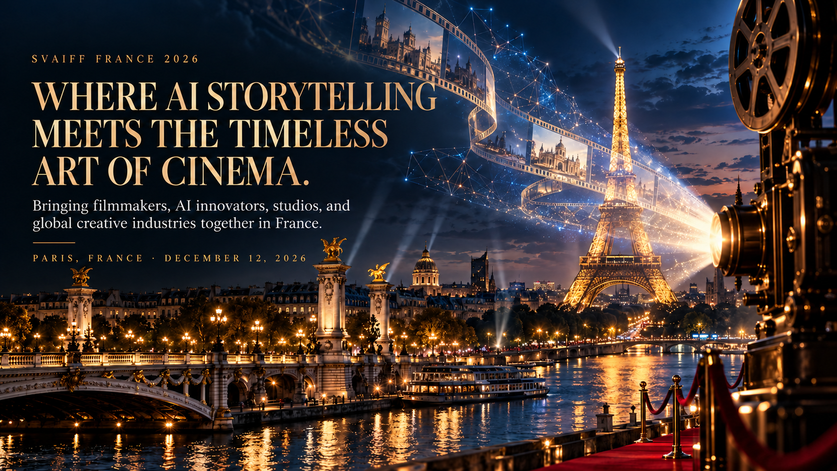 SVAIFF Paris 2026 key visual — Paris, France · December 12, 2026